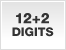 12 + 2 digits