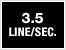 3.5 line-per-second printing