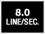 8.0 line-per-second printing