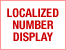 Localized number display