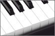 Piano-style keyboard