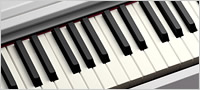 Mat finish keys for easier playability and an elegant touch